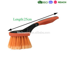 promotion fty price for soft bristle highly effective clean car wheel brush with silicone protect and soft handles